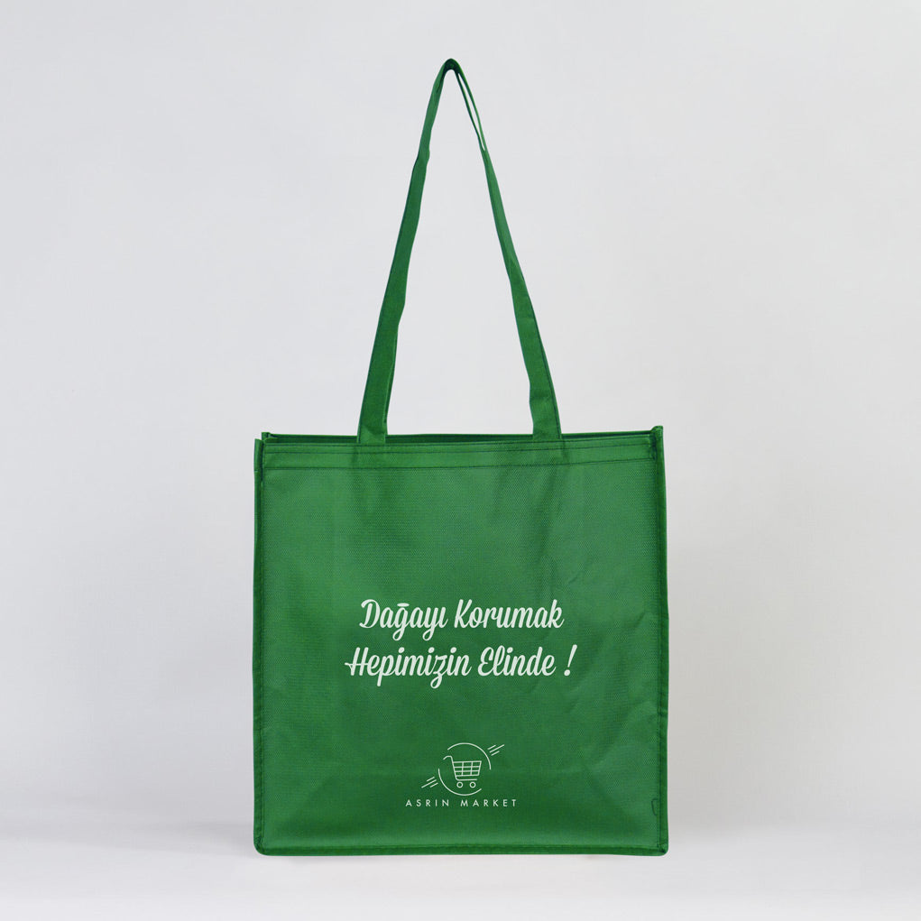 Yeşil Tela Çanta - Market Çantası - istecanta.com
