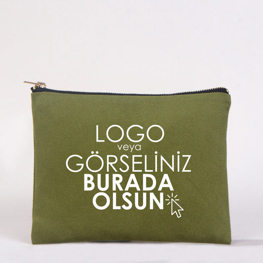 Star Clutch 21x15 Yeşil - Metal Fermuar(Özelleştirilebilir) - istecanta.com