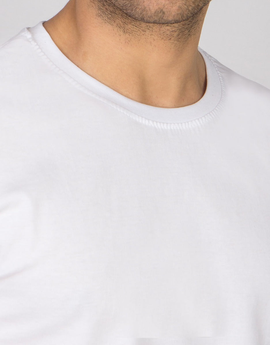 Basic T-shirt Beyaz Renk 1.Kalite - istecanta.com