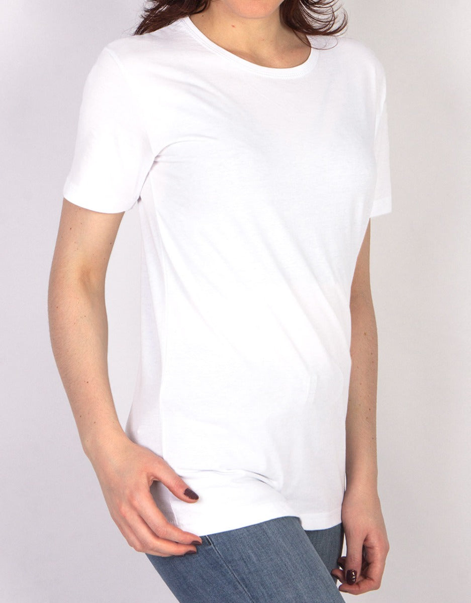 Basic T-shirt Beyaz Renk 1.Kalite - istecanta.com