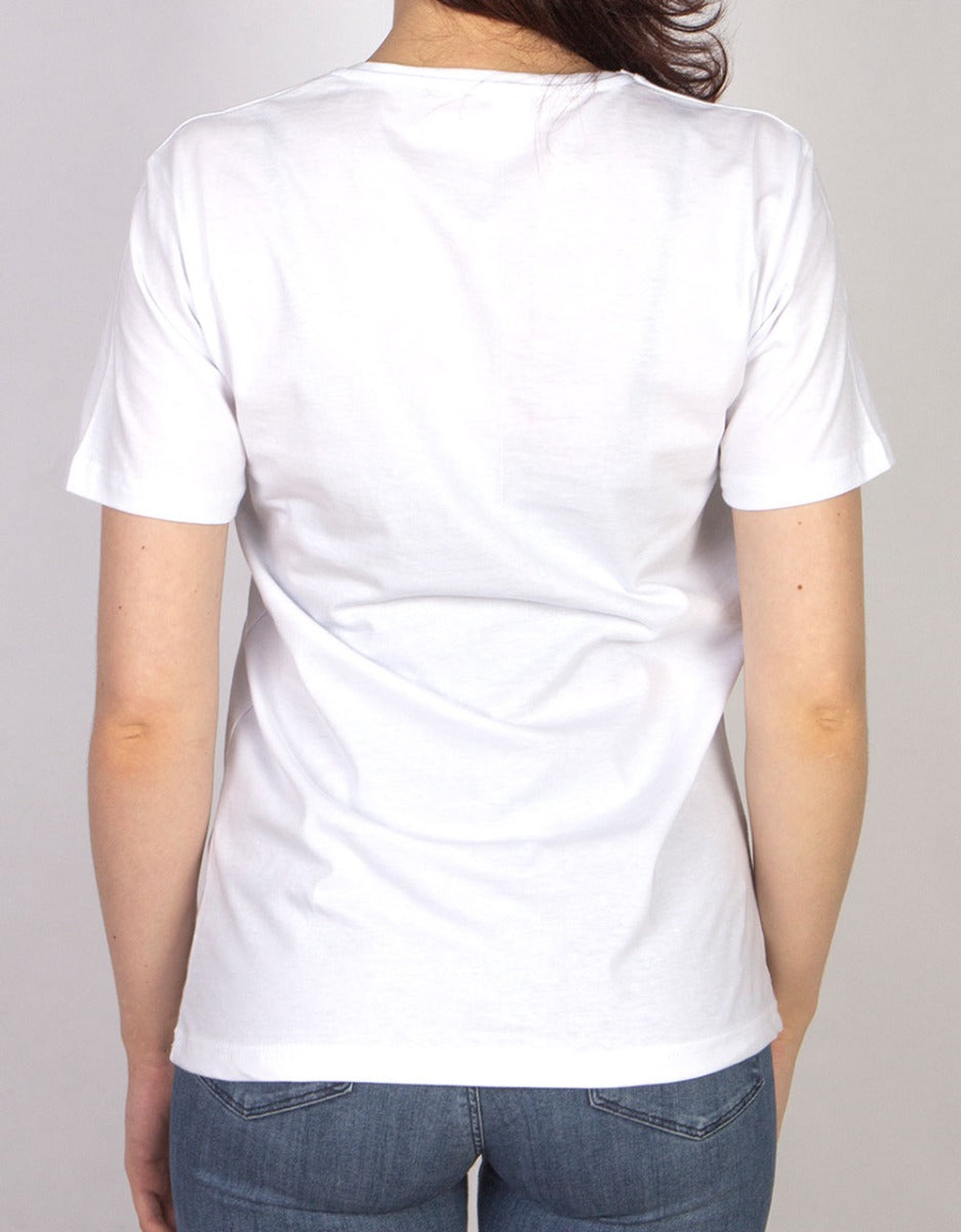 Basic T-shirt Beyaz Renk 1.Kalite - istecanta.com