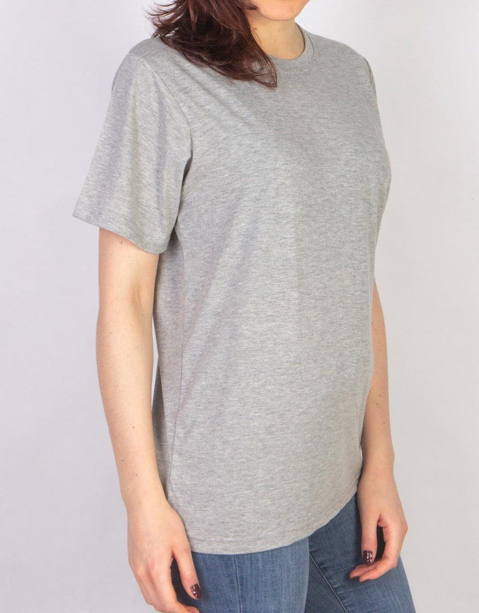 Basic T-shirt Gri Renk 1.Kalite - istecanta.com