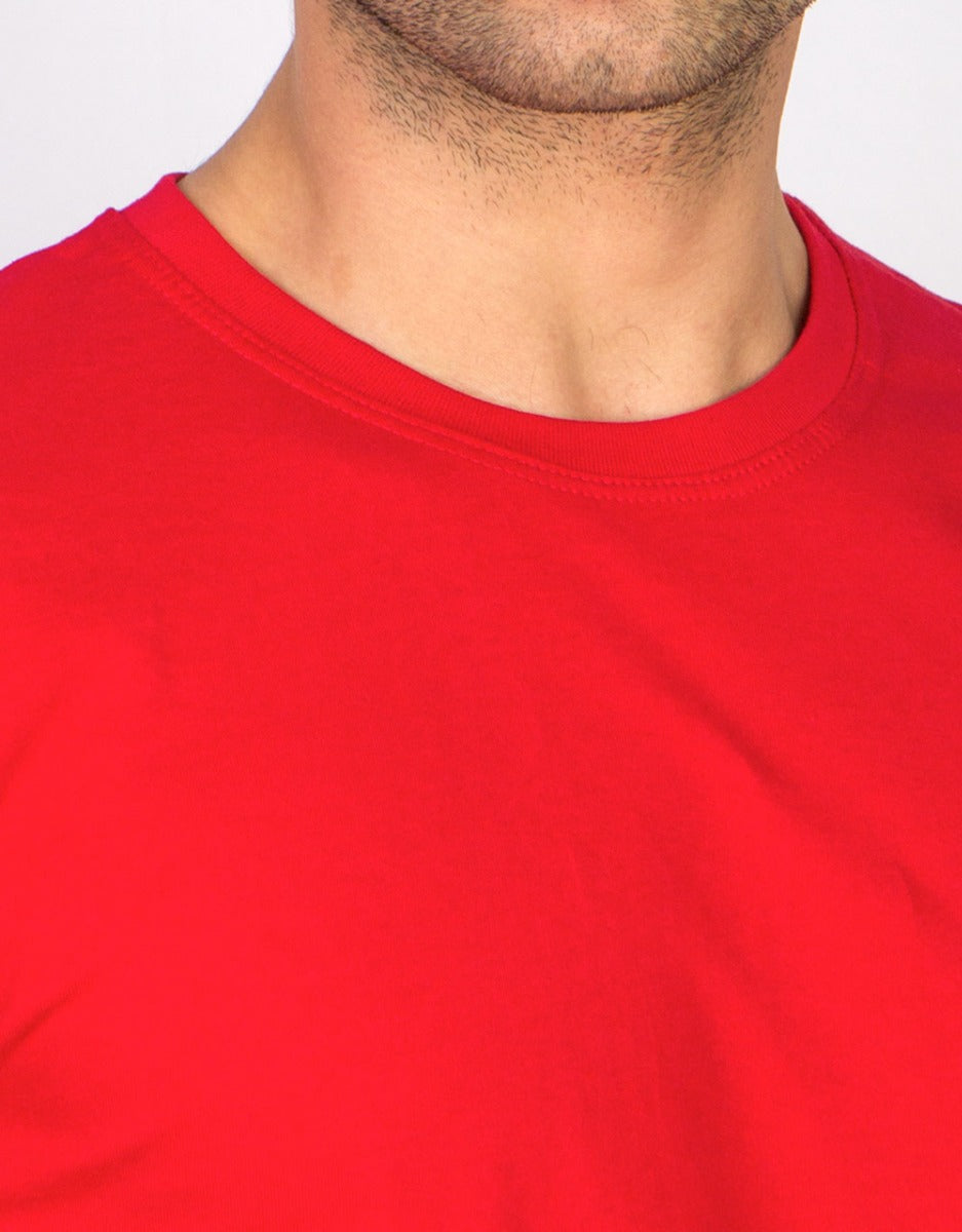 Basic T-shirt Kırmızı Renk 1.Kalite - istecanta.com