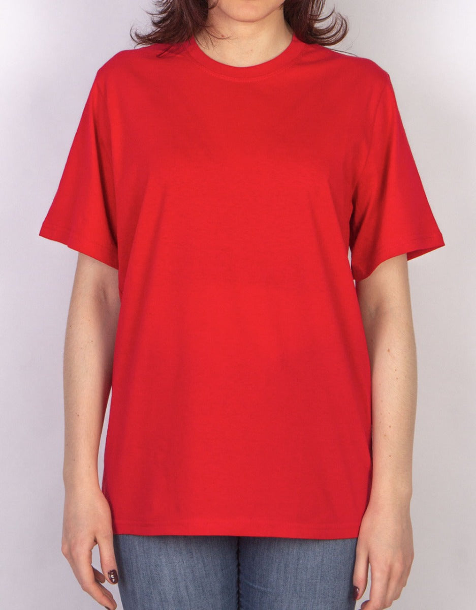 Basic T-shirt Kırmızı Renk 1.Kalite - istecanta.com