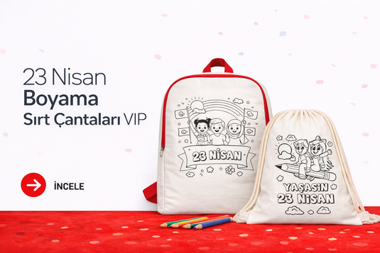 23 Nisan Boyama Sırt Çantaları - VİP