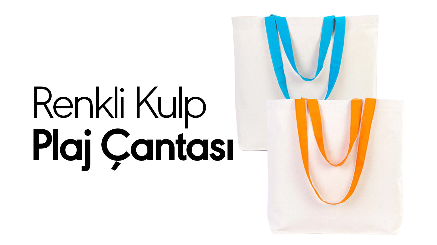 Renkli Kulp Plaj Çantası