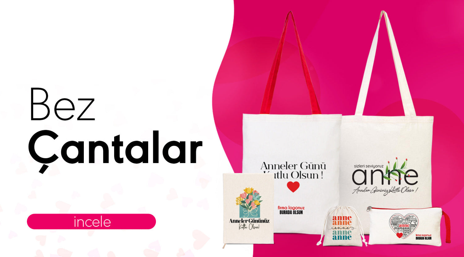 Anneler Günü Bez Çanta Modelleri