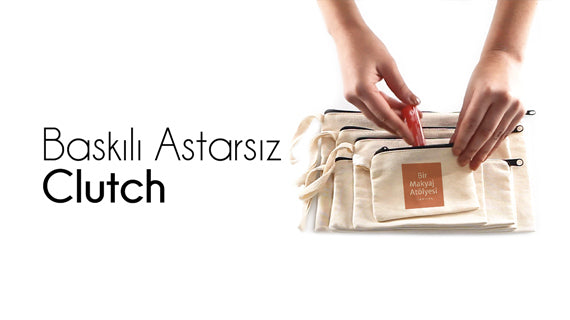 Baskılı Kalemlik - Clutch Astarsız - istecanta.com