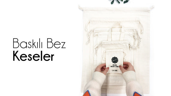 Baskılı Ham Bez Keseler - istecanta.com