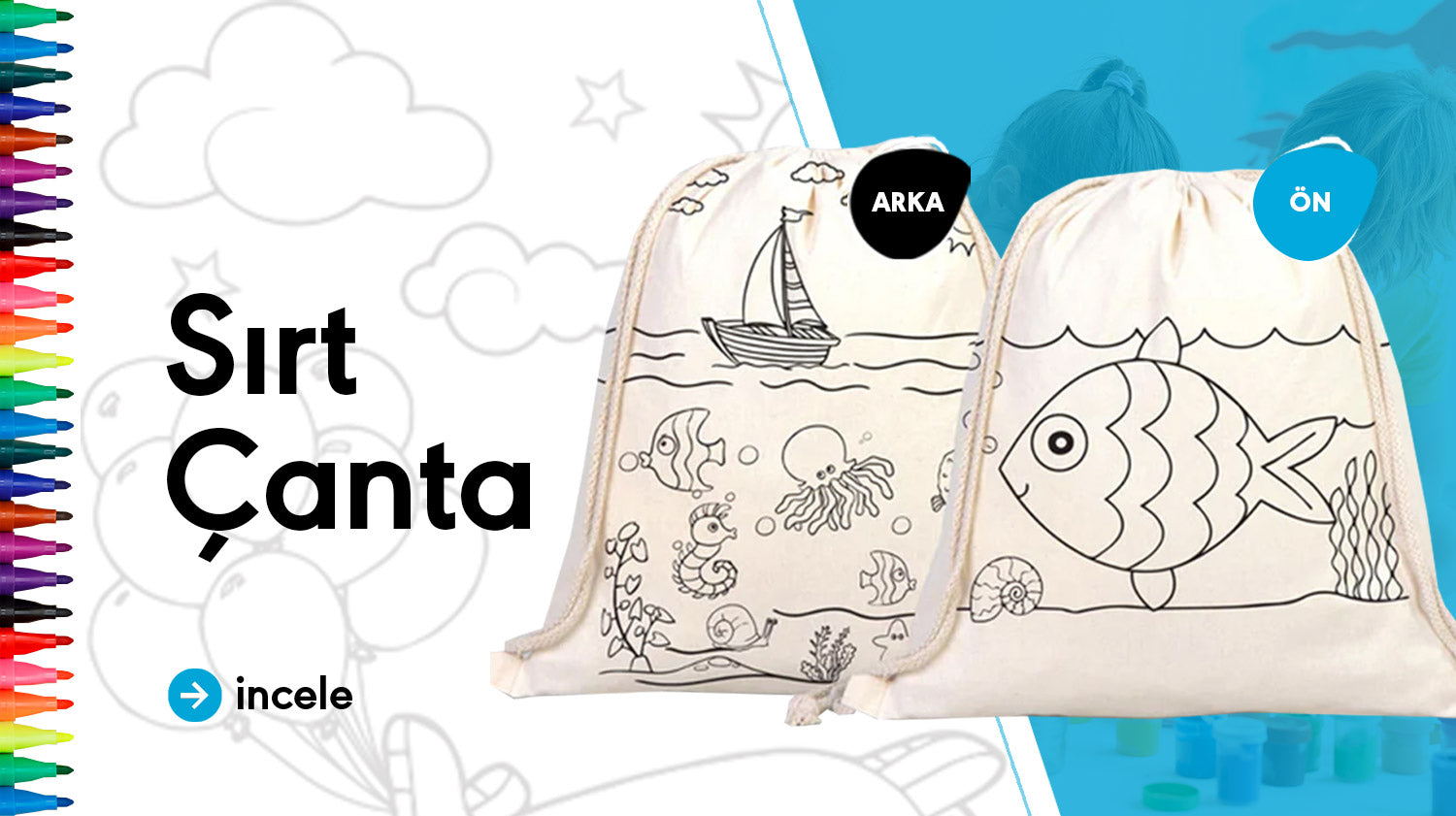 Boyanabilir Büzgülü Sırt Çantaları - istecanta.com