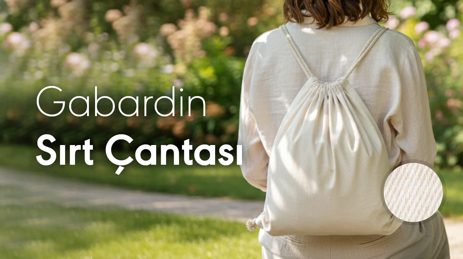 Gabardin (220gr) Büzgülü Sırt Çantası