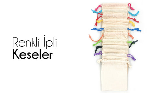 Renkli İp Kese - istecanta.com