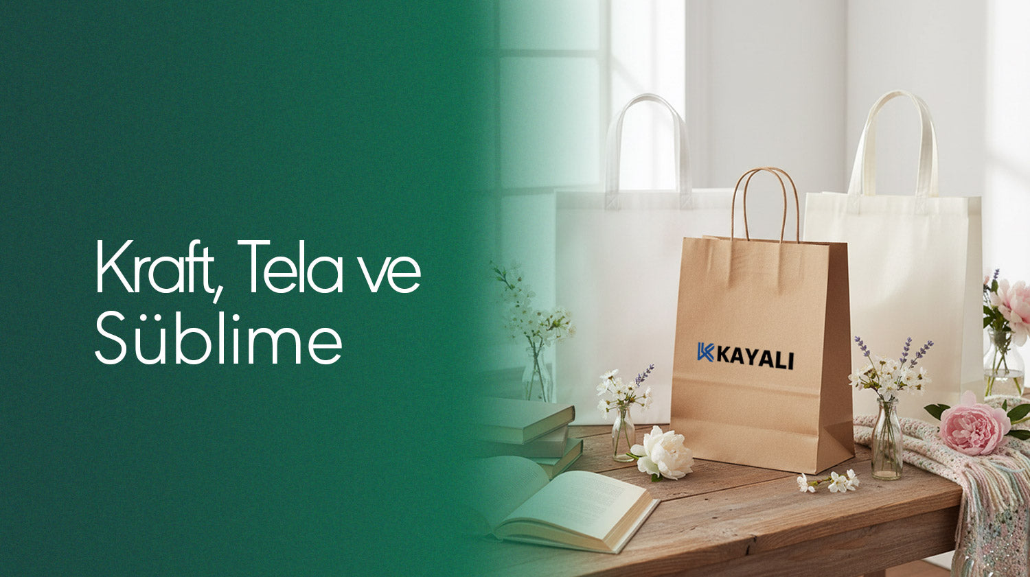 Baskılı Kraft, Tela ve Süblime Çanta