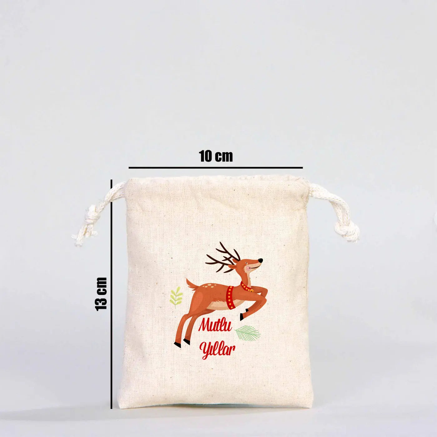 Yeni Yıl Bez Kese 10 x 13 cm (Özelleştirebilir) - 324