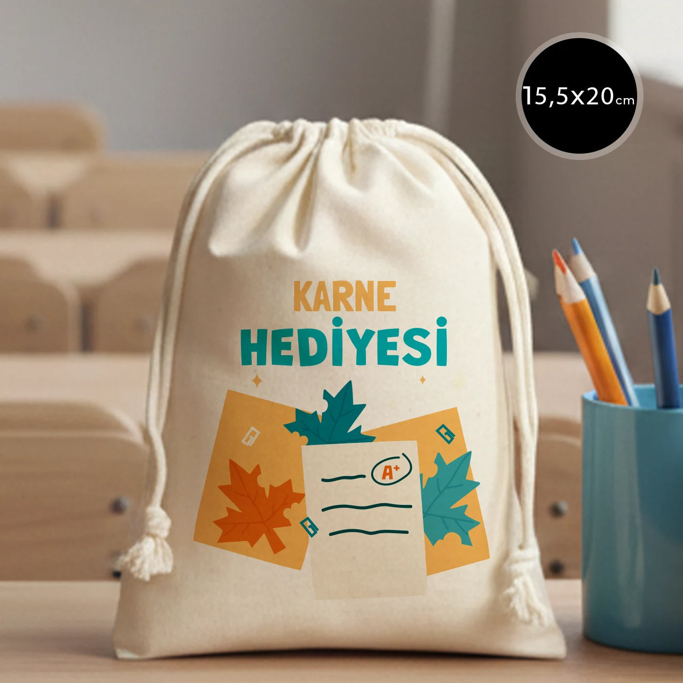 Karne Günü Hediyesi Bez Kese – 15,5 × 20 cm (Özelleştirilebilir)