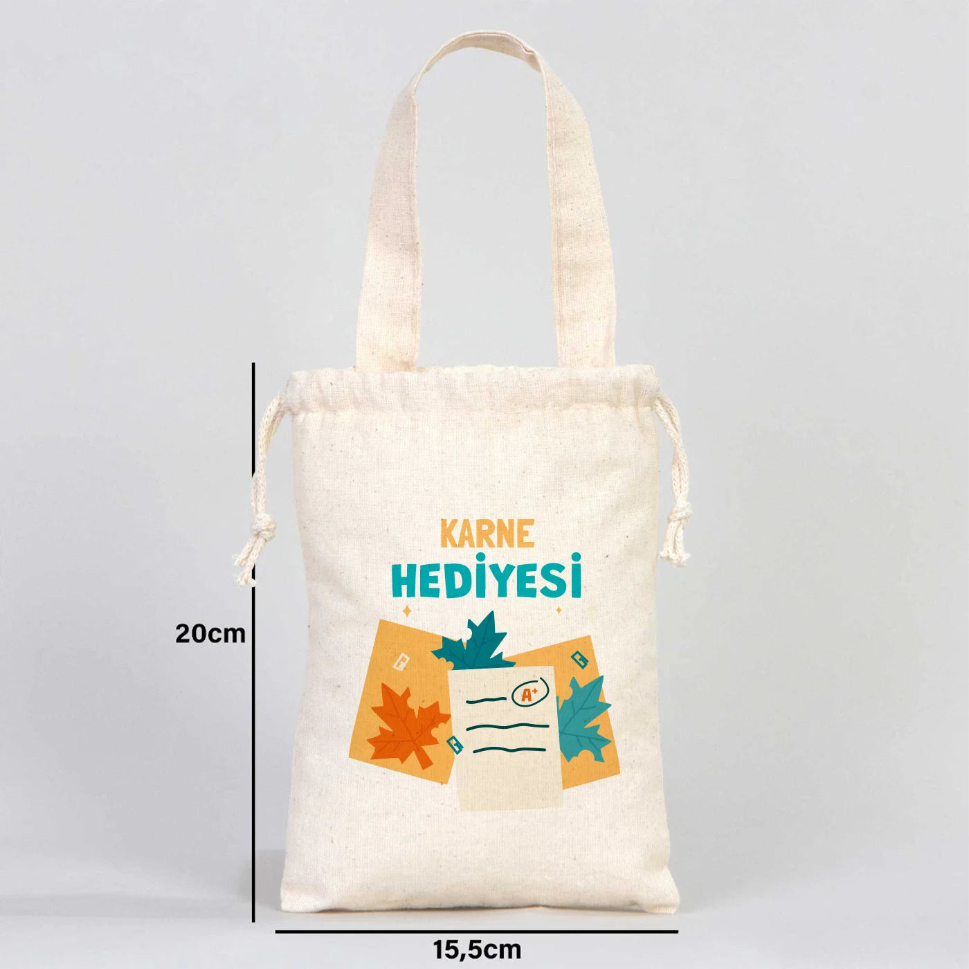 Karne Günü Bez Kese – 15,5 × 20 cm Tek Tutma Kısa Kulp (Özelleştirilebilir)