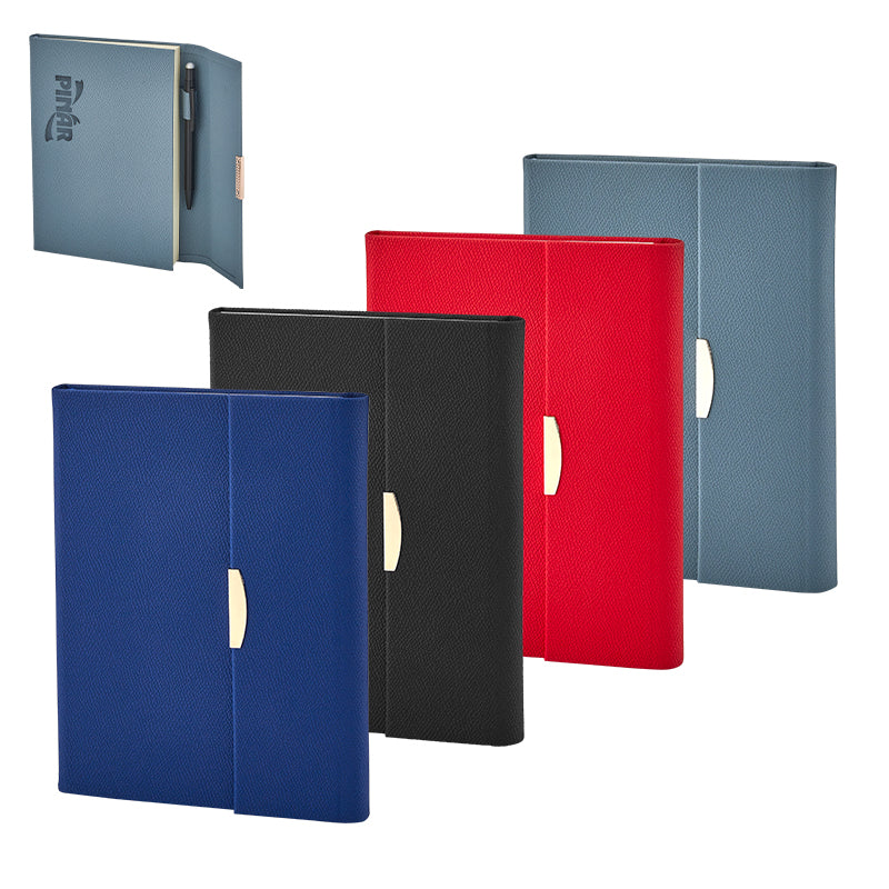 Metal Tokalı ve Kalem Tutuculu Termo Deri Defter 2429