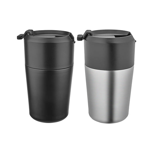 Kilit Kapaklı Çelik Termos Bardak 5355 – 380 ml