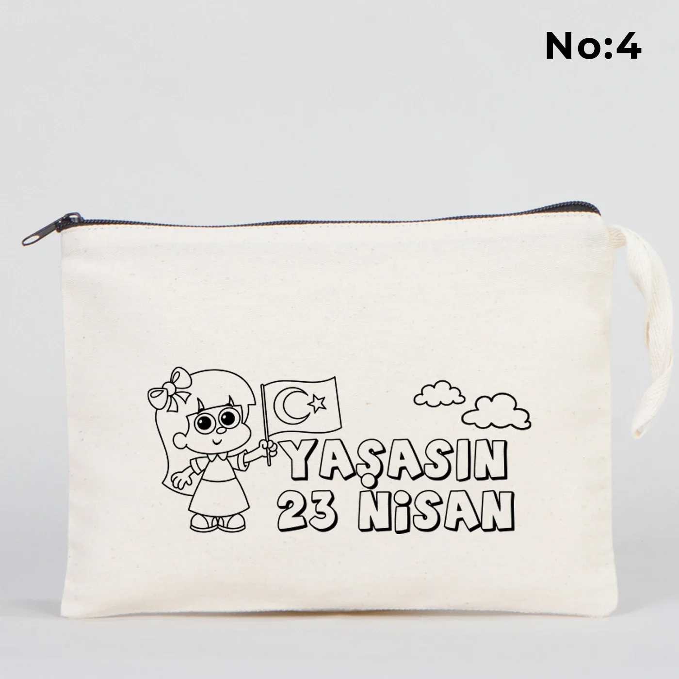Boyanabilir 25x18 cm Clutch Astarsız Çanta - 23 Nisan Hediyelik - kullanım örneği