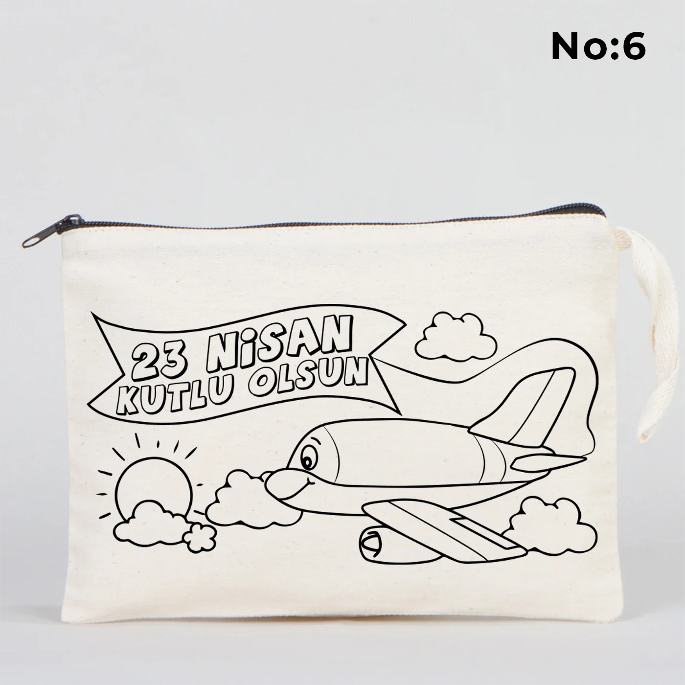 Boyanabilir 25x18 cm Clutch Astarsız Çanta - 23 Nisan Hediyelik - görsel 6