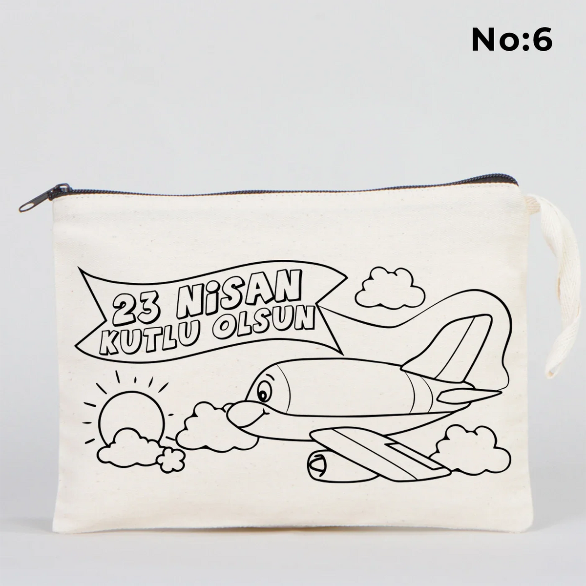 Boyanabilir 25x18 cm Clutch Astarsız Çanta - 23 Nisan Hediyelik - görsel 6