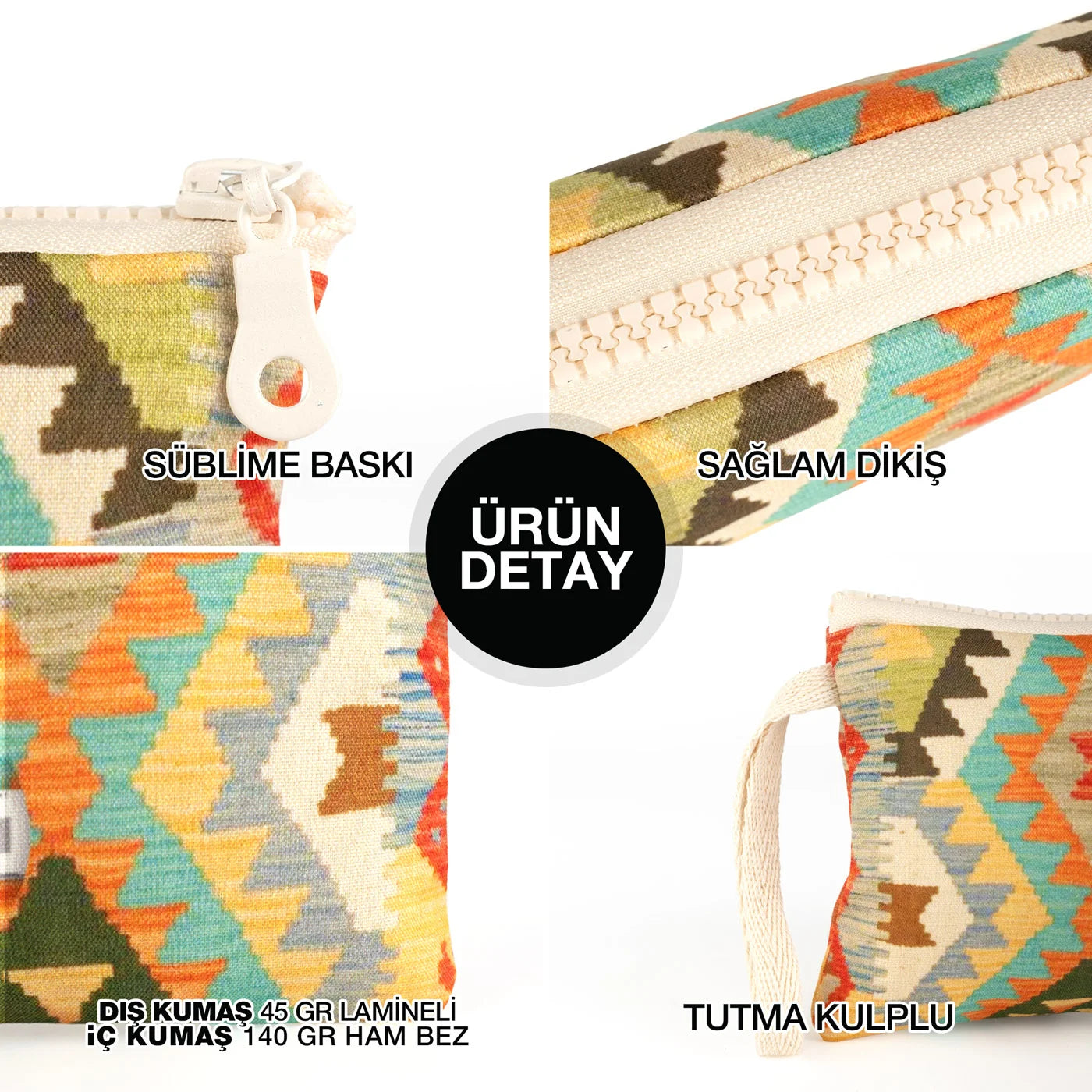 Tam Zemin Logo Baskılı Lamineli Kalemlik 21x10 cm | Toptan