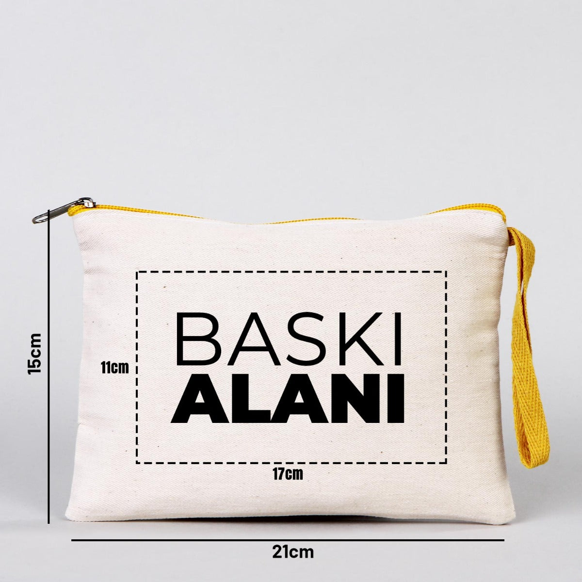Karne Günü Desenli Clutch – Sarı 21×15 cm (Özelleştirilebilir)