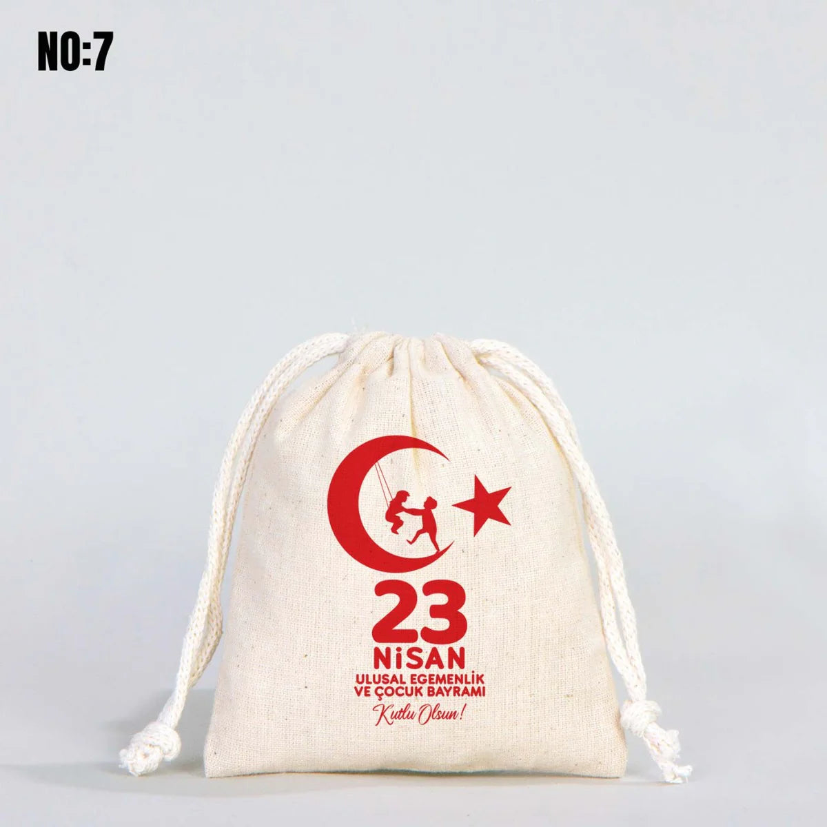 23 Nisan Bez Kese - 10x13 cm (Özelleştirilebilir) - görsel 7