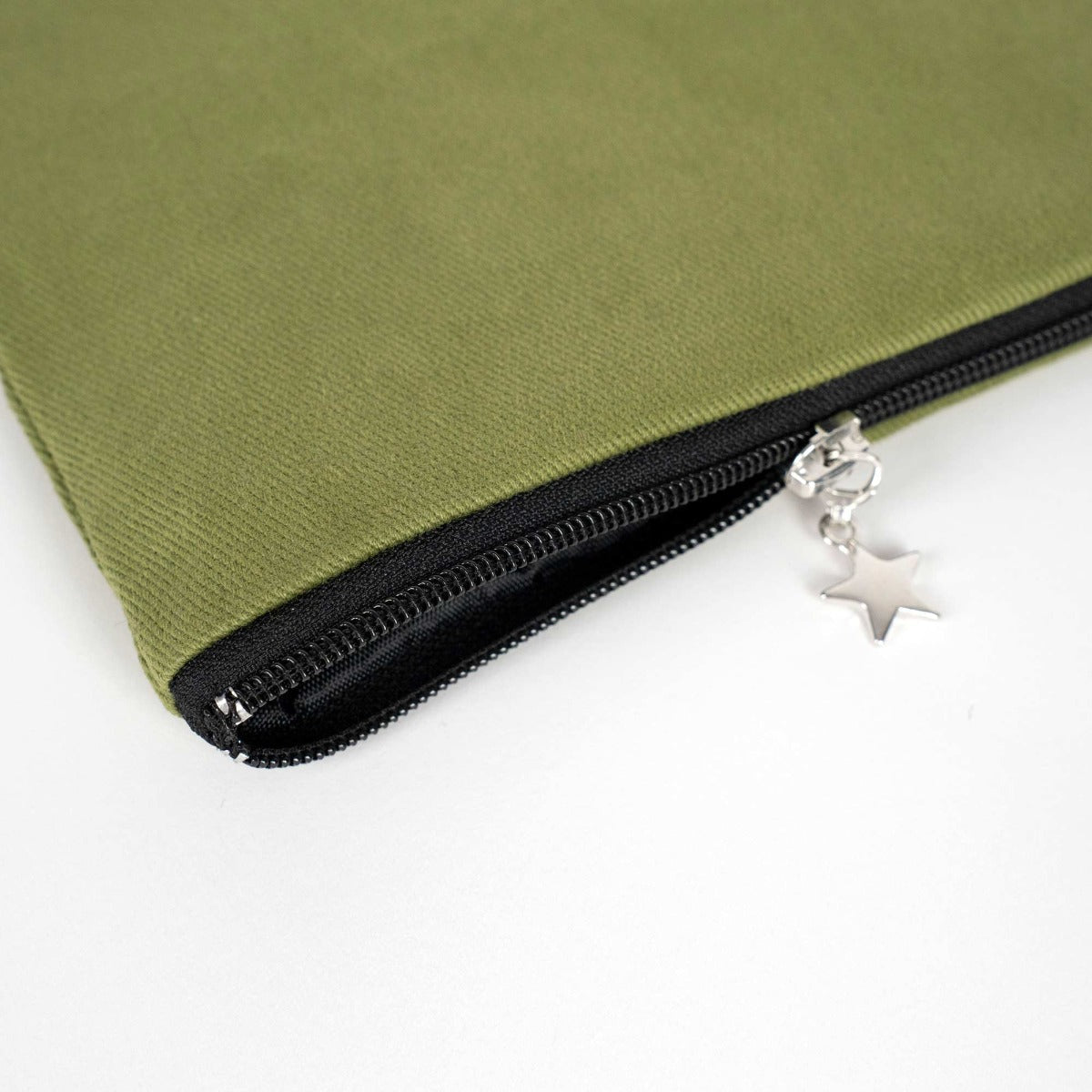 Yeşil karne günü hediyesi kanvas clutch çanta 25×18 cm astarlı, okul temalı özelleştirilebilir tasarım