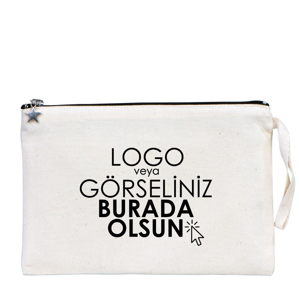 Astarli kanvas clutch çanta, karne günü temalı okul figürlü ve özelleştirilebilir karne hediyesi tasarımı