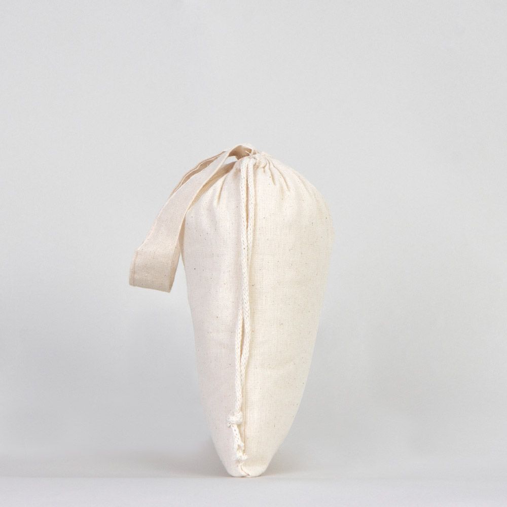 15,5x20 cm Bez Kese yan görünüm - istecanta.com