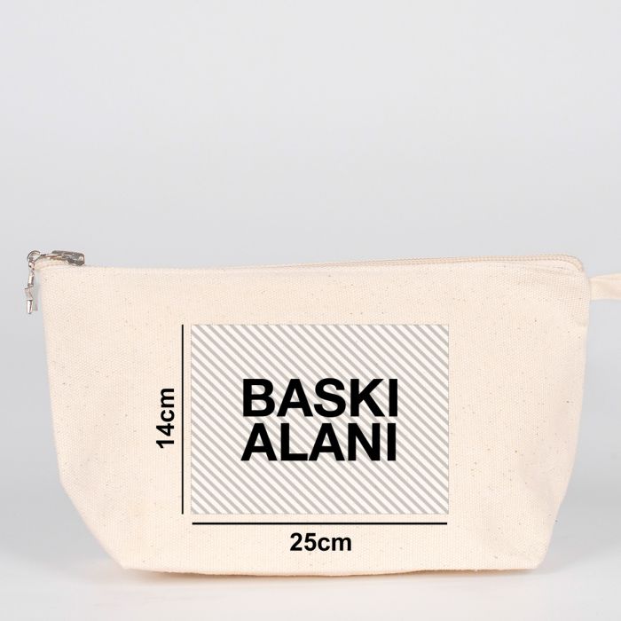 Karne Günü Hediyesi Körüklü Kanvas Clutch Çanta – 30×18×7 cm