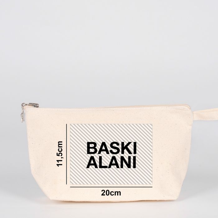 Karne Günü Hediyesi Körüklü Kanvas Clutch Çanta – 25x15x6 cm