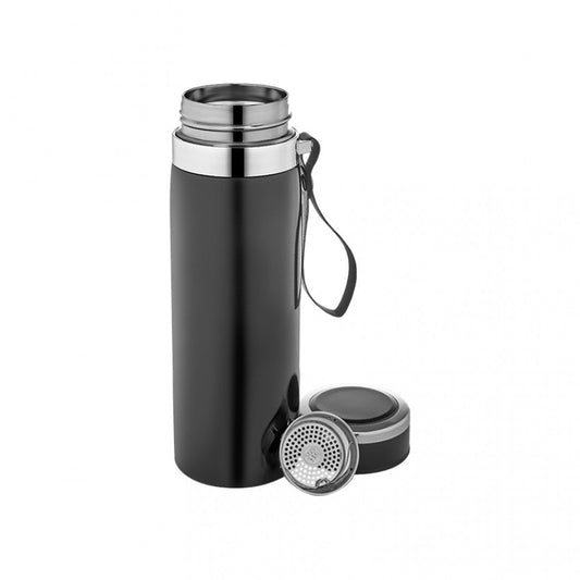 5350 Siyah Paslanmaz Çelik Termos – 800 ml (Süzgeçli)