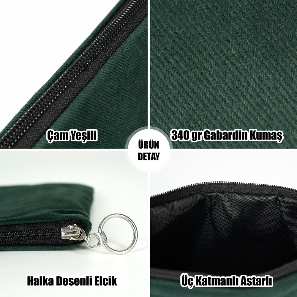 Cam yeşili karne günü temalı portföy çanta 30×21 cm, okul figürlü ve özelleştirilebilir karne hediyesi tasarımı