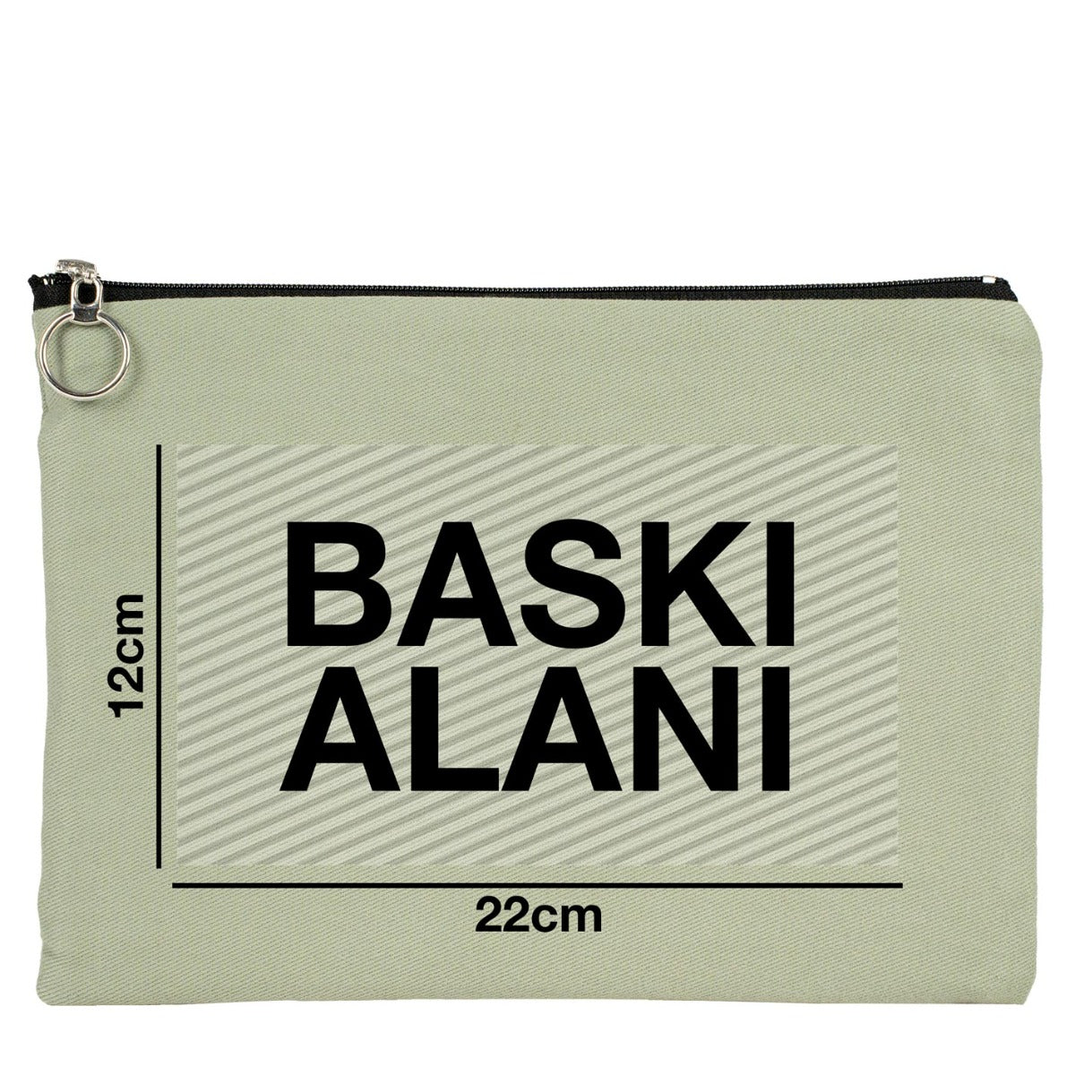 Mint yeşili karne günü temalı özelleştirilebilir portföy çanta desenleri, renkli okul figürlü karne hediyesi tasarımı