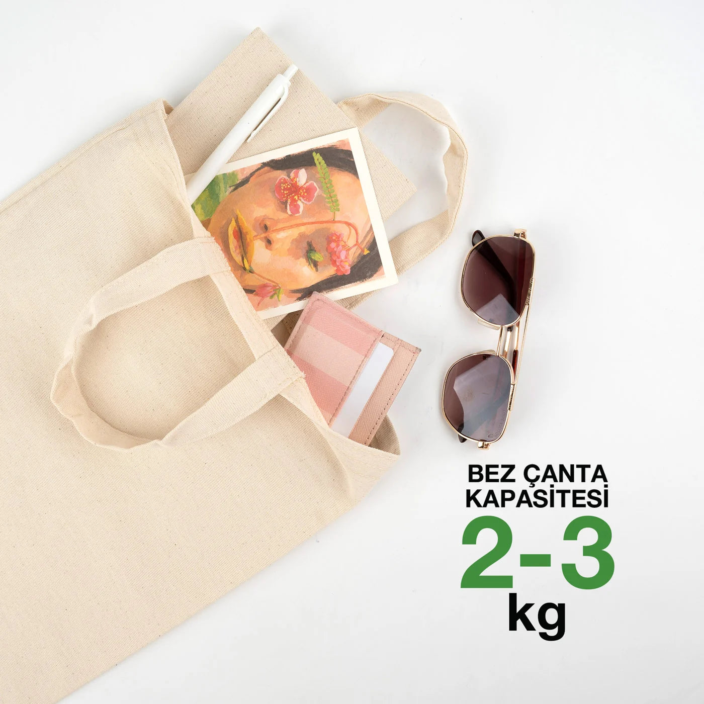 Gabardin Bez Çanta Kısa Kulp 30x35 cm