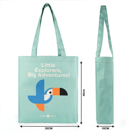 Yeşil Tam Körüklü Lamineli Çanta - 35x40x10 cm - Logo Baskılı