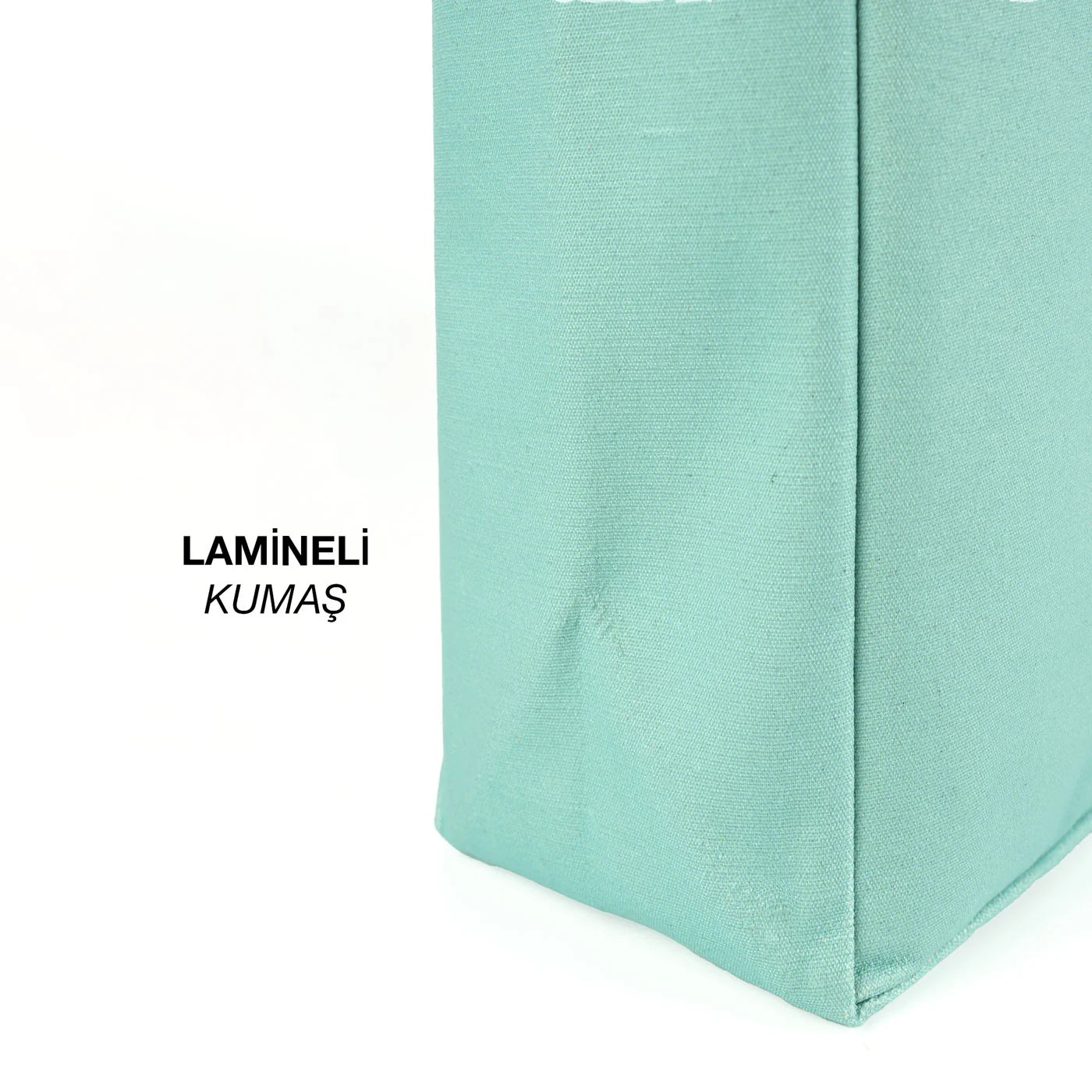 Yeşil Tam Körüklü Lamineli Çanta - 35x40x10 cm - Logo Baskılı