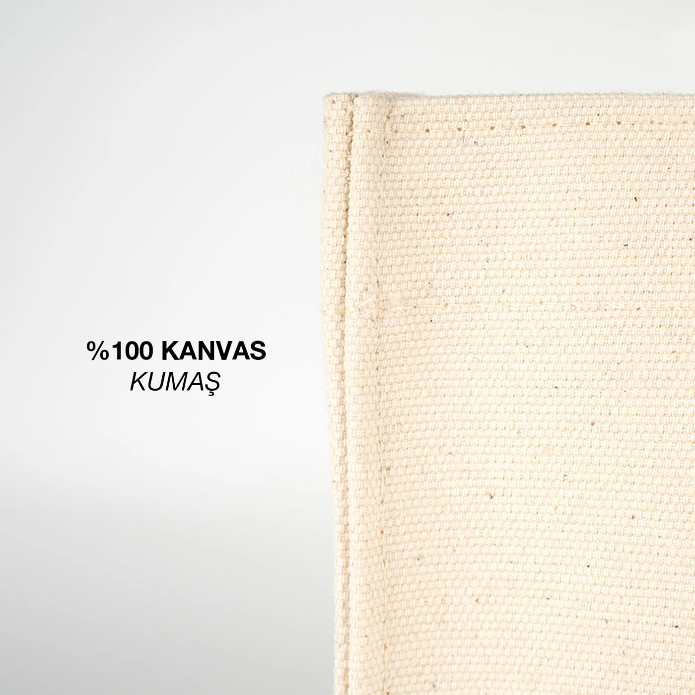 Tam Körüklü Stone Kanvas Çanta - 37x37x14 cm