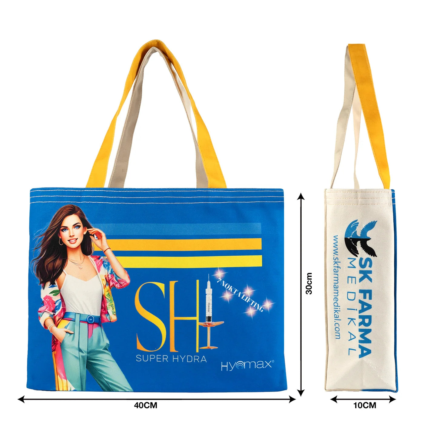 Lamineli Çanta 40x30x10 cm | Tam Zemin Logo Baskılı