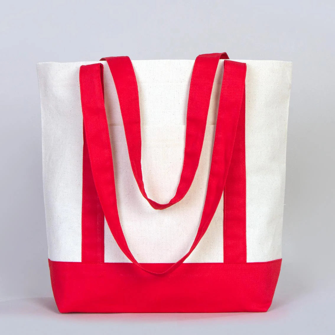 40x35x12 cm Trend Kanvas Çanta Kırmızı Kulp - Kadınlar Günü Hediyesi - görsel 7