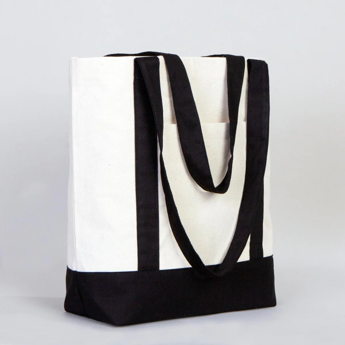 40x35x12 cm Trend Kanvas Çanta Siyah Kulp - Kadınlar Günü Hediyesi - görsel 8