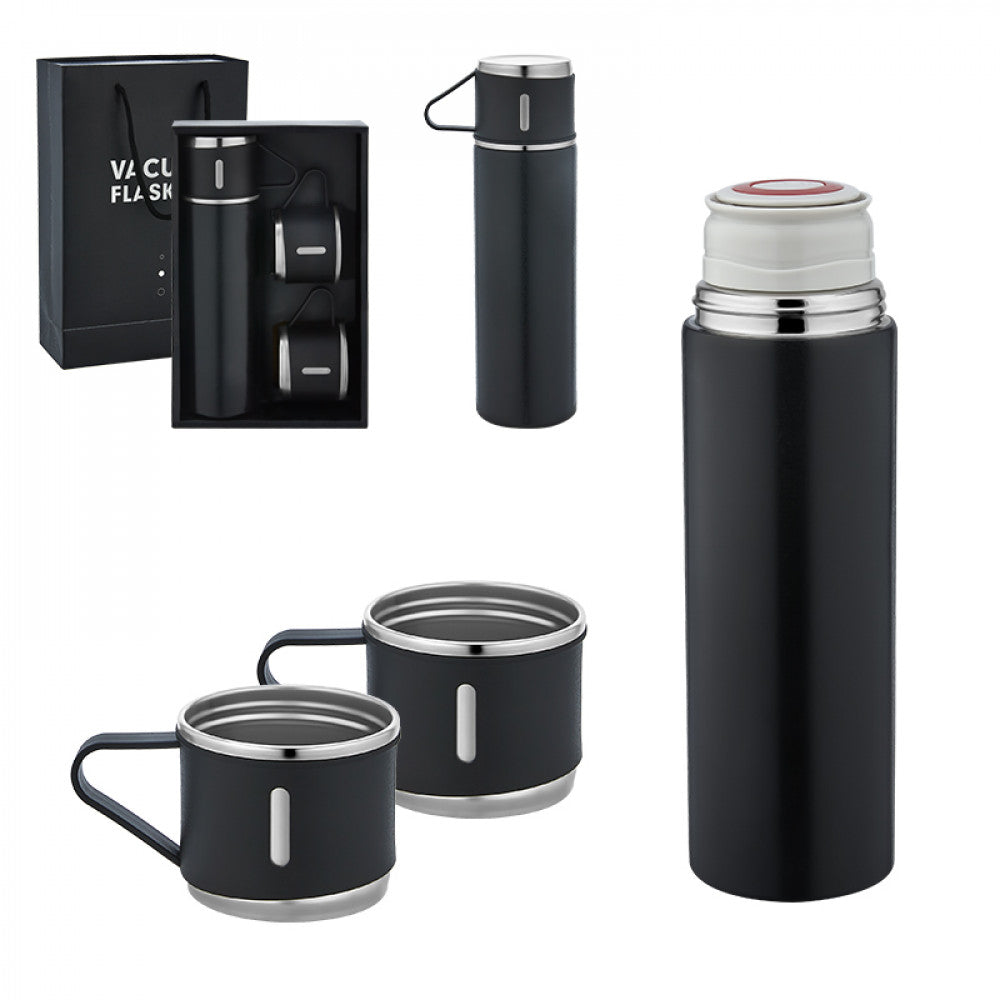 ÇELİK 3'LÜ TERMOS SET / 500 Ml - 5337 Siyah