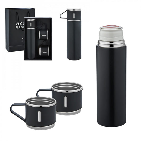 ÇELİK 3'LÜ TERMOS SET / 500 Ml - 5337 Siyah