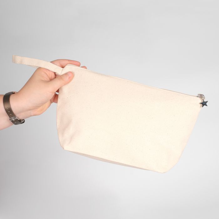 Karne Günü Hediyesi Körüklü Kanvas Clutch Çanta – 30×18×7 cm