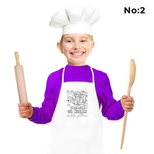 Mutfak Önlüğü Boyama - 23 Nisan Aktivitesi