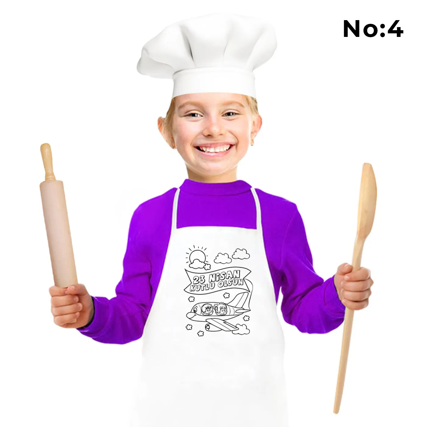 Mutfak Önlüğü Boyama - 23 Nisan Aktivitesi