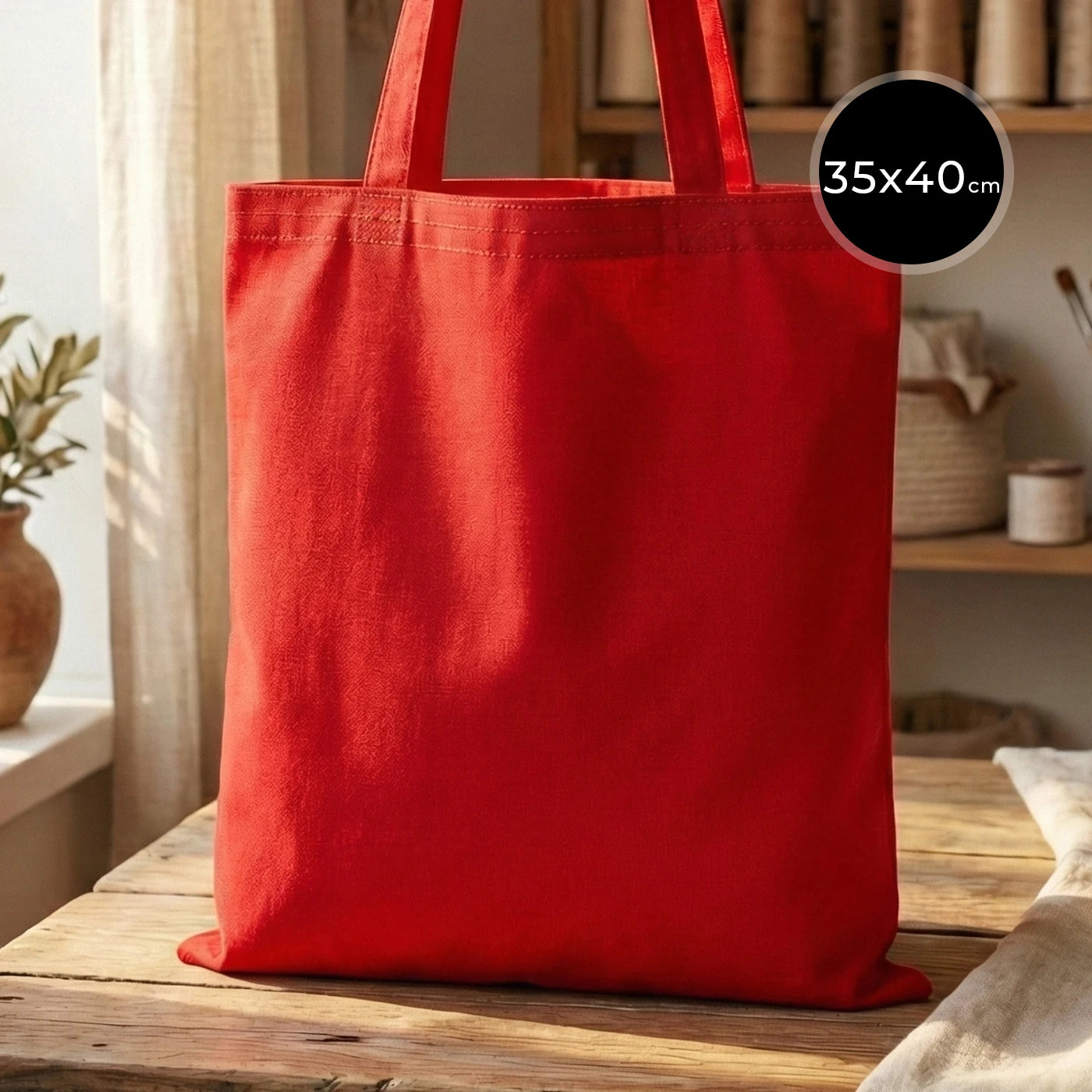 Ham Bez Çanta 35x40 cm Kırmızı Renk