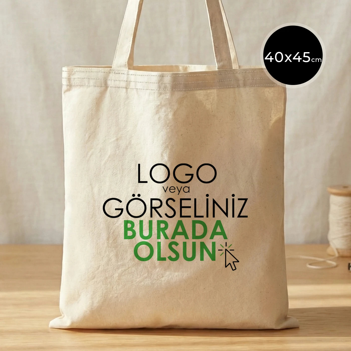 Hambez Çanta 40x45 cm (Özelleştirilebilir)